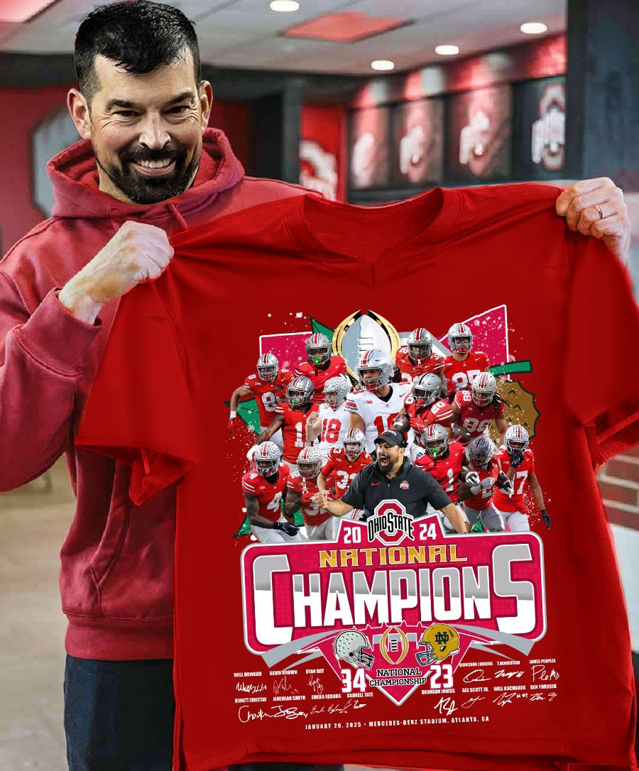 Ohio State National Champions T-Shirt Ohio State Championship Apparel Buckeyes Fan Merch