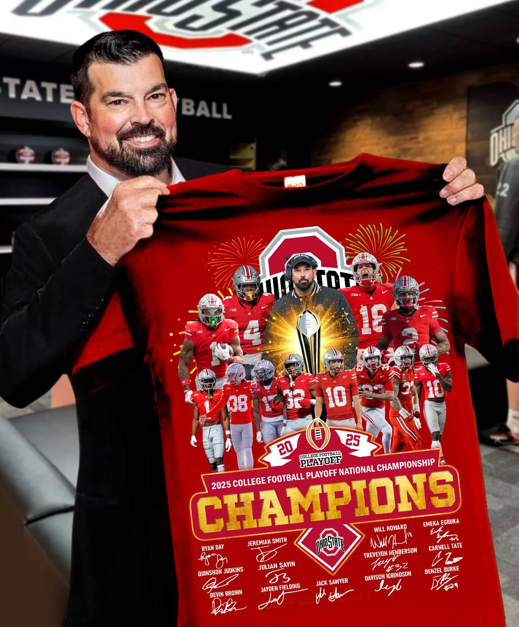 Ohio State National Championship Shirt 2025 Ohio State Buckeyes Championship Merch Apparel