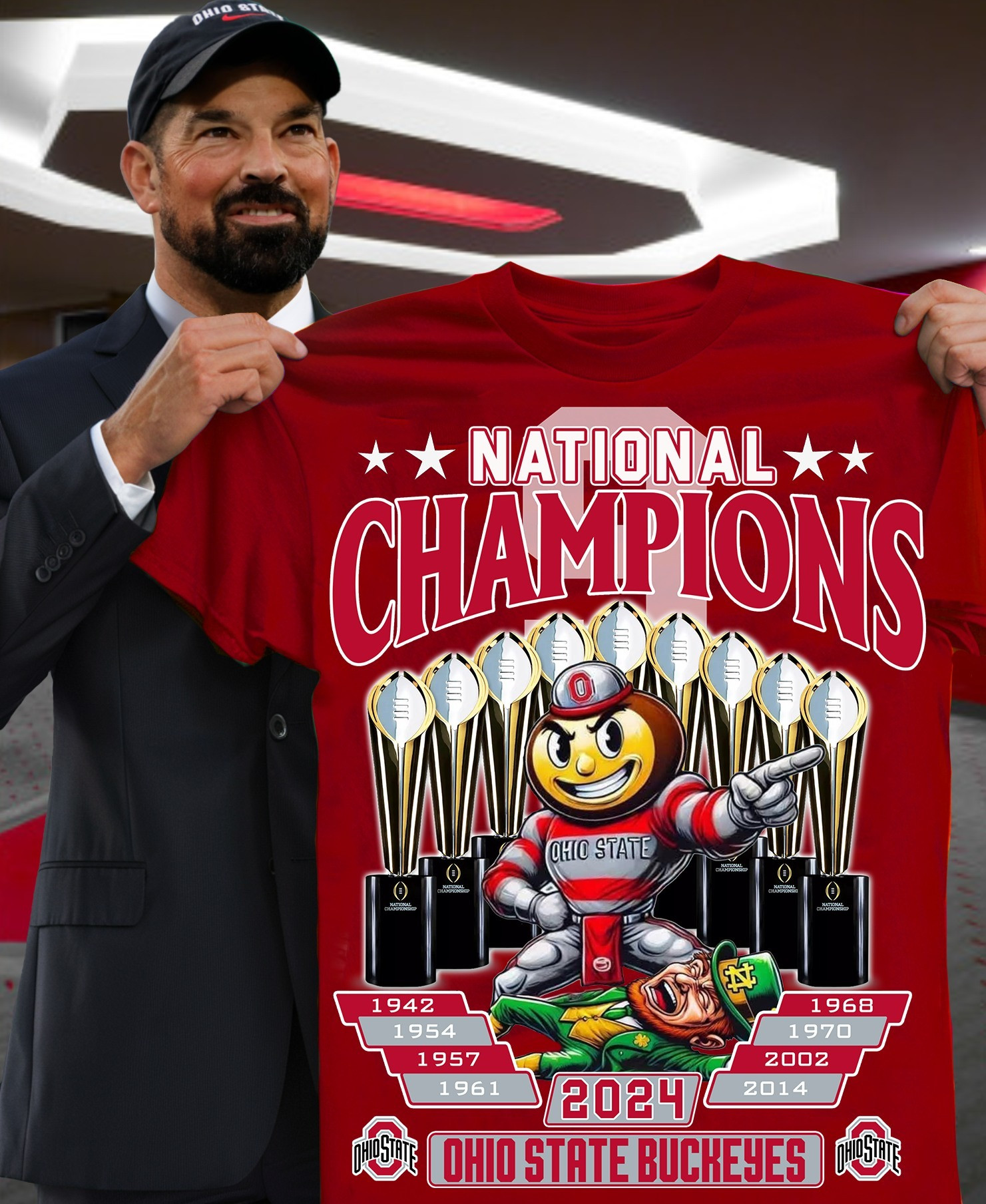 Ohio State National Champs T-Shirt Ohio State Buckeyes Championship Shirts For Fan Gifts