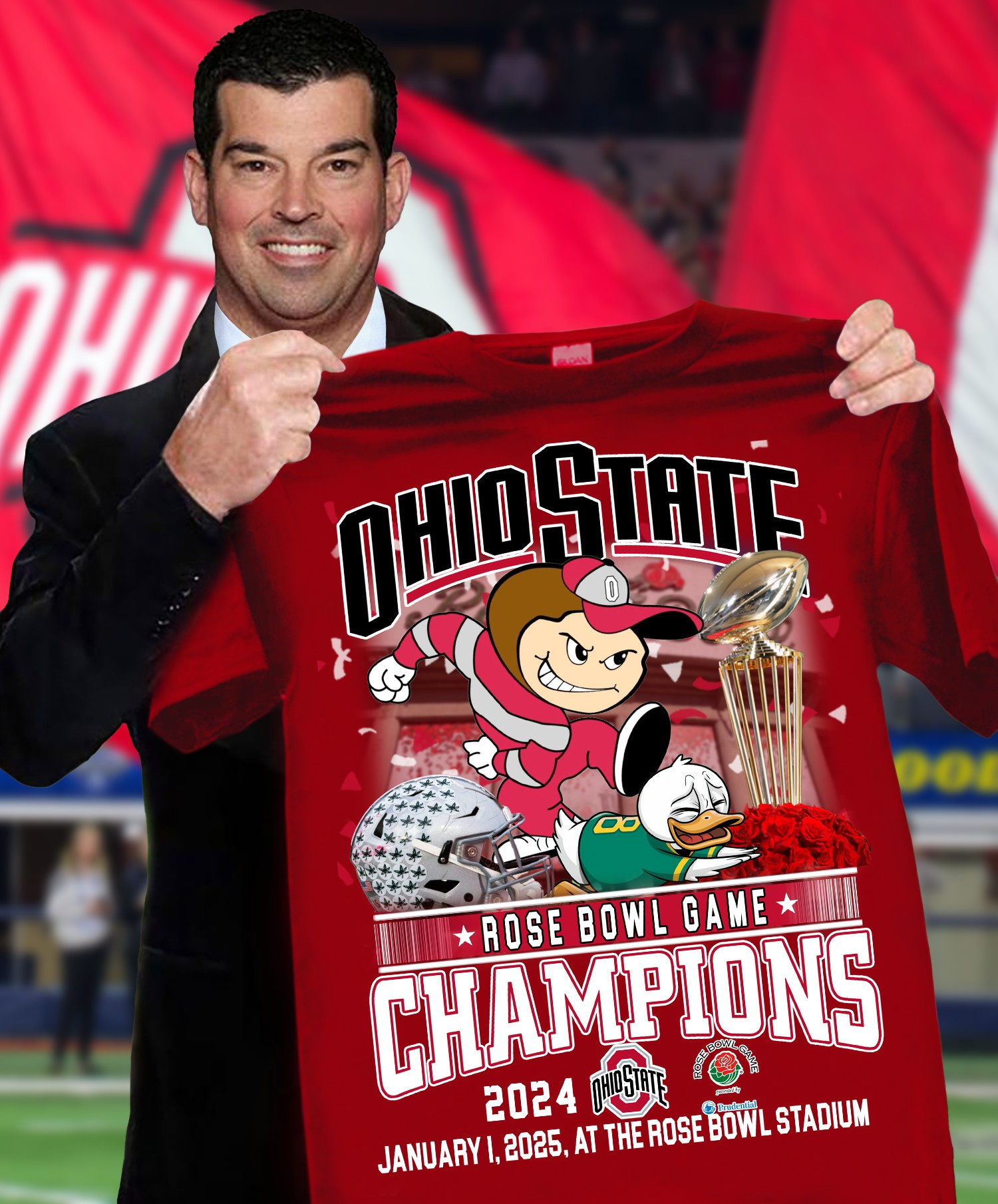 Ohio State Rose Bowl Game Champions T-Shirt Unique Gifts For Football Lovers