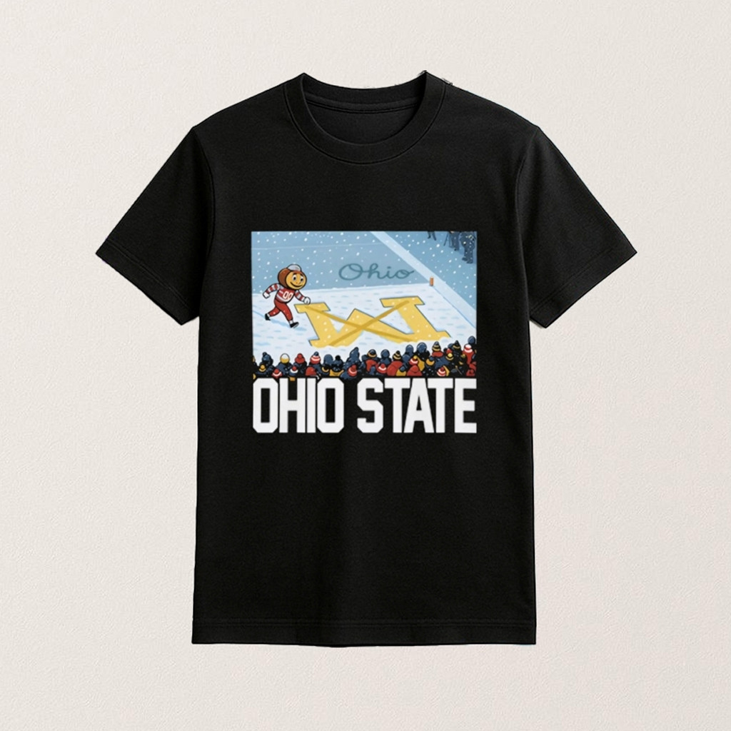 Ohio Vs Michigan Rivalry Script Ohio On Big M Shirt Gift Ideas For Fans