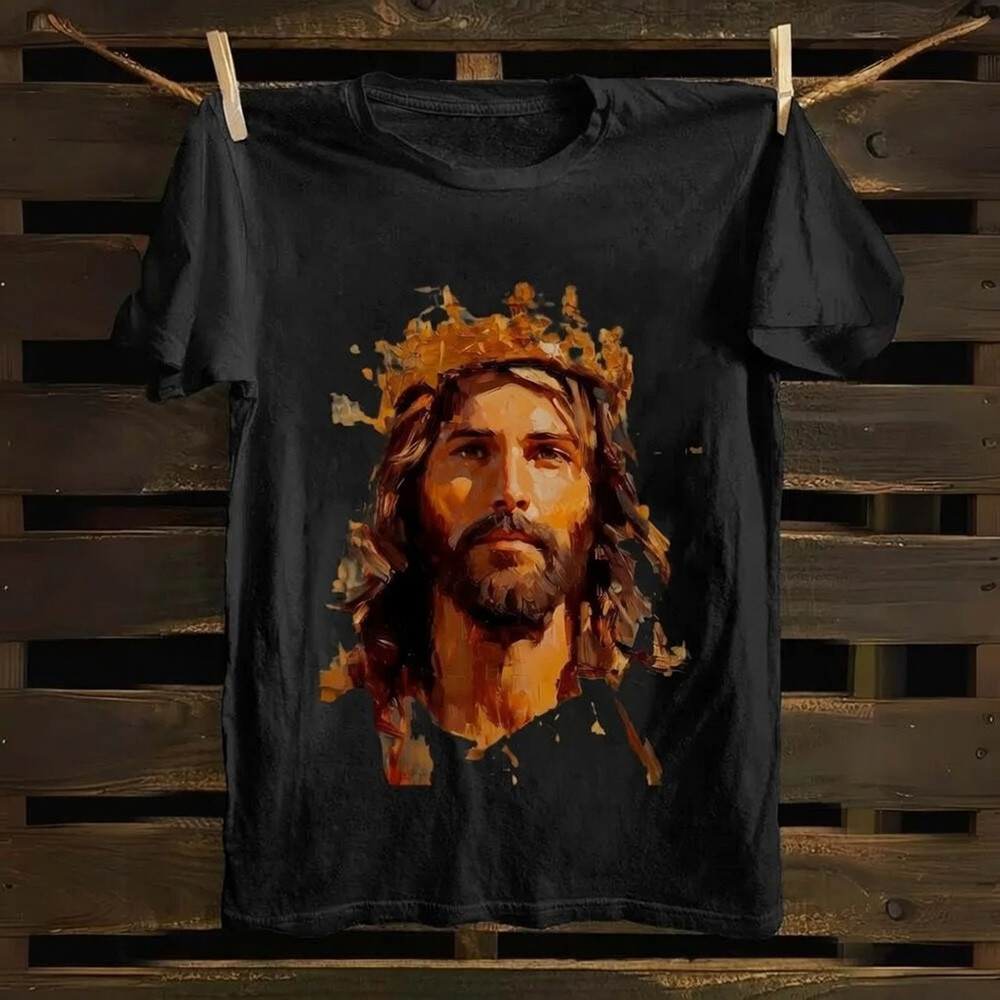 Oil Paint Gospel T-Shirt Christian Faith Apparel Art Design Best Gift For Believers