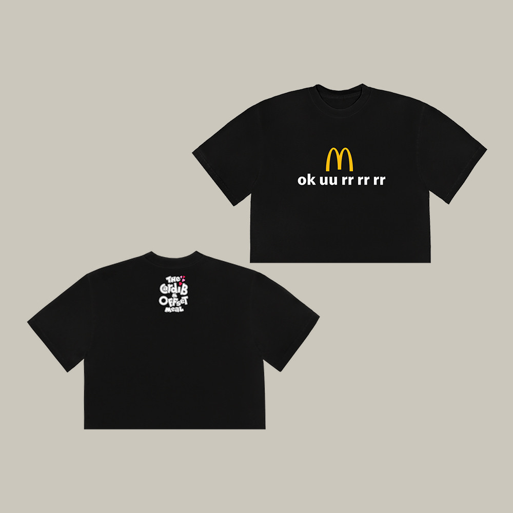 Ok Uu Rr Rr Rr Mc Donald Crop Top The Cardi B And Offset Meal Merch Gift For Rap Fans