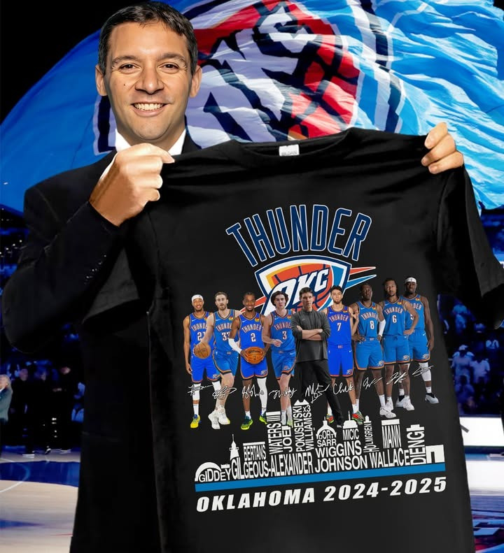 OKC Oklahoma City Thunder 2024 2025 Squad T-Shirt Basketball Best Gifts For Fans