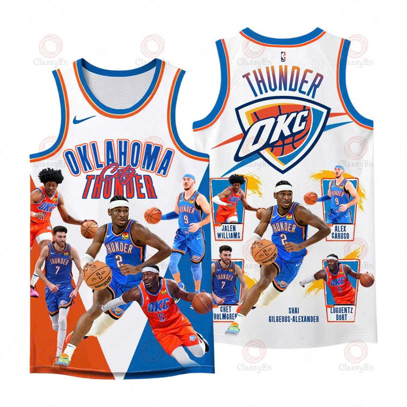Okc Oklahoma City Thunder Nba Finals Champions Basketball Jersey Gifts For My Husband