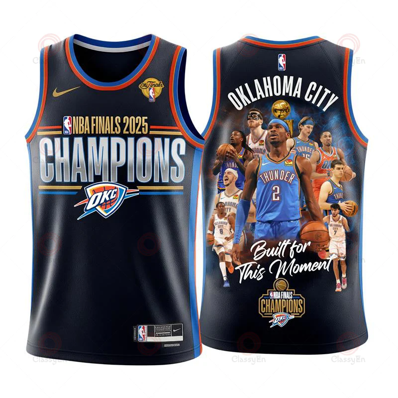 Okc Oklahoma City Thunder Nba Finals Champions Basketball Jersey Present For Husband
