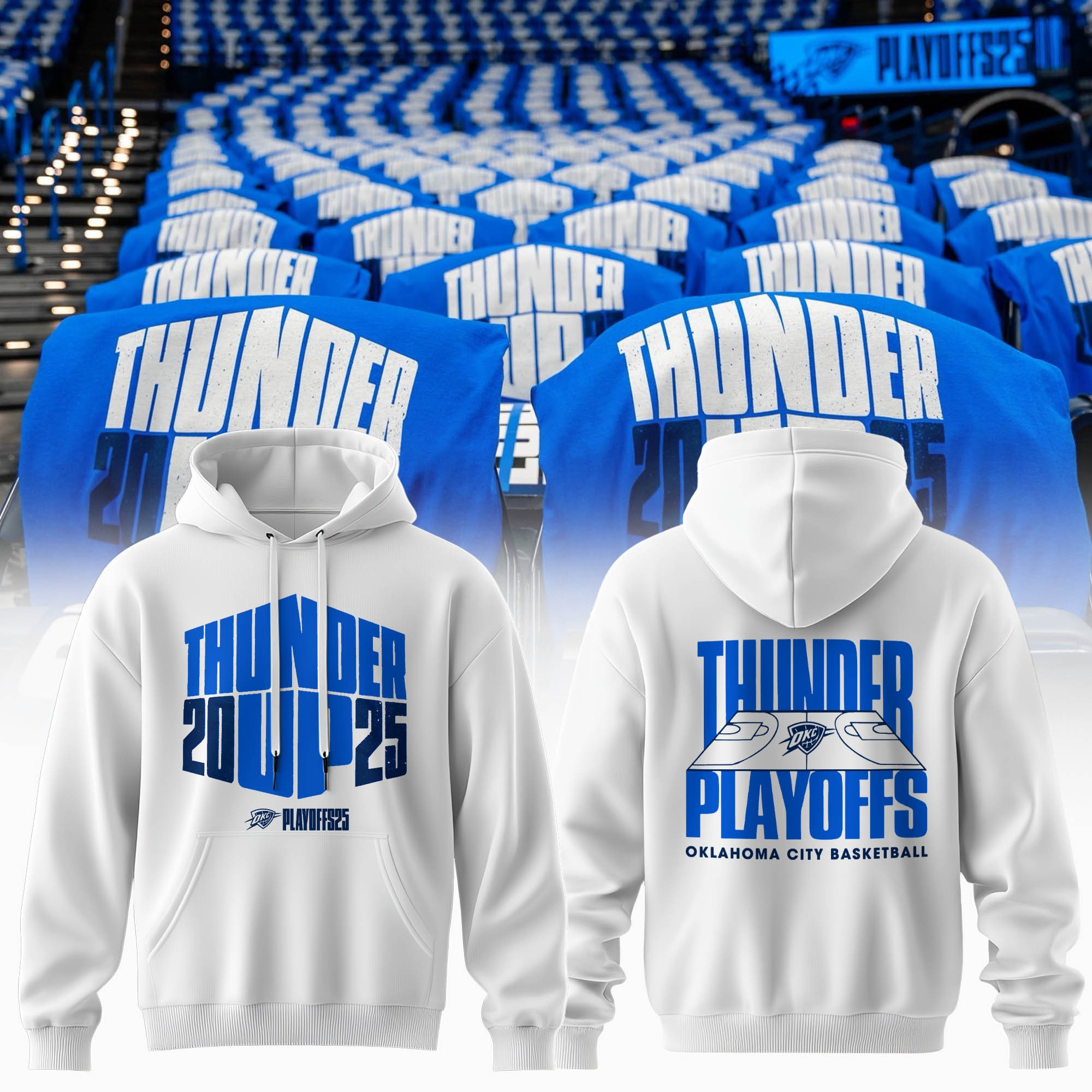 OKC Oklahoma City Thunder Up Hoodie Basketball NBA 2025 Playoffs Merch Awesome Fan Gifts