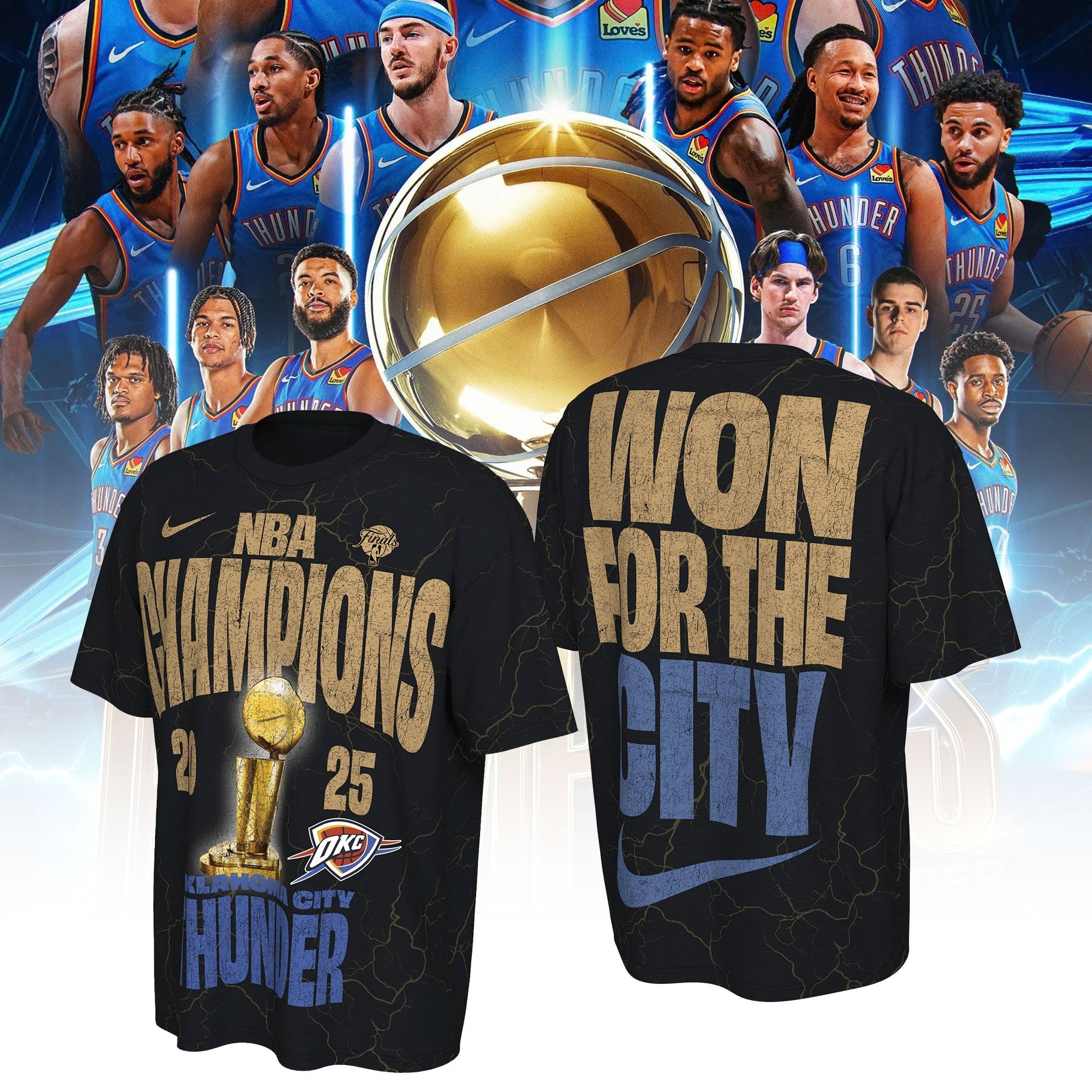 OKC Thunder 2025 NBA Champions T-Shirt Unique Gift Idea For Basketball Buyers
