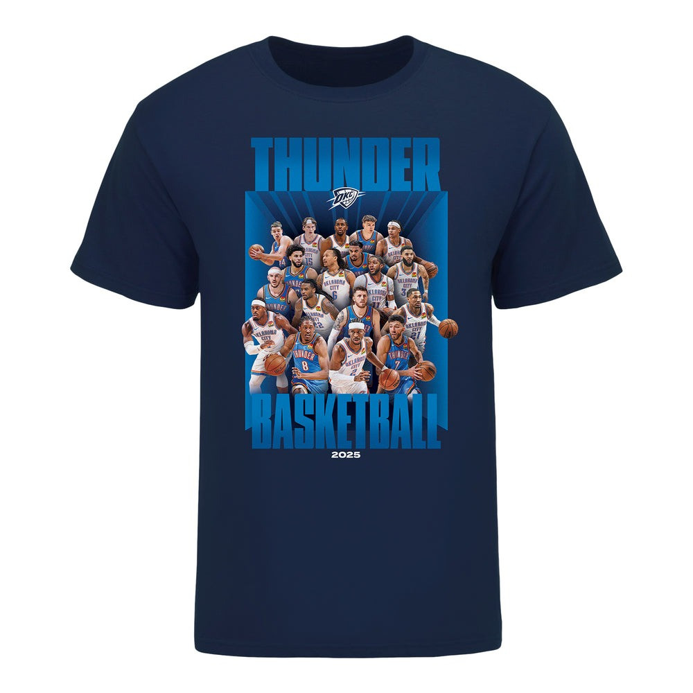 OKC Thunder 2025 Roster T-Shirt Perfect Gift For Sport Lovers
