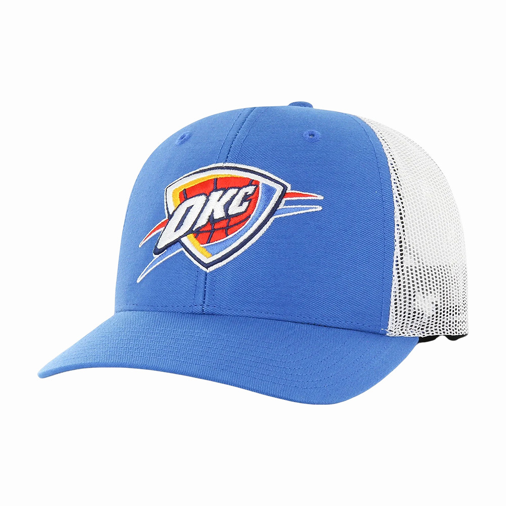 OKC Thunder Brand Primary Trucker Hat OKC Thunder Playoff Merch 2026 Fans Gift For Boyfriend