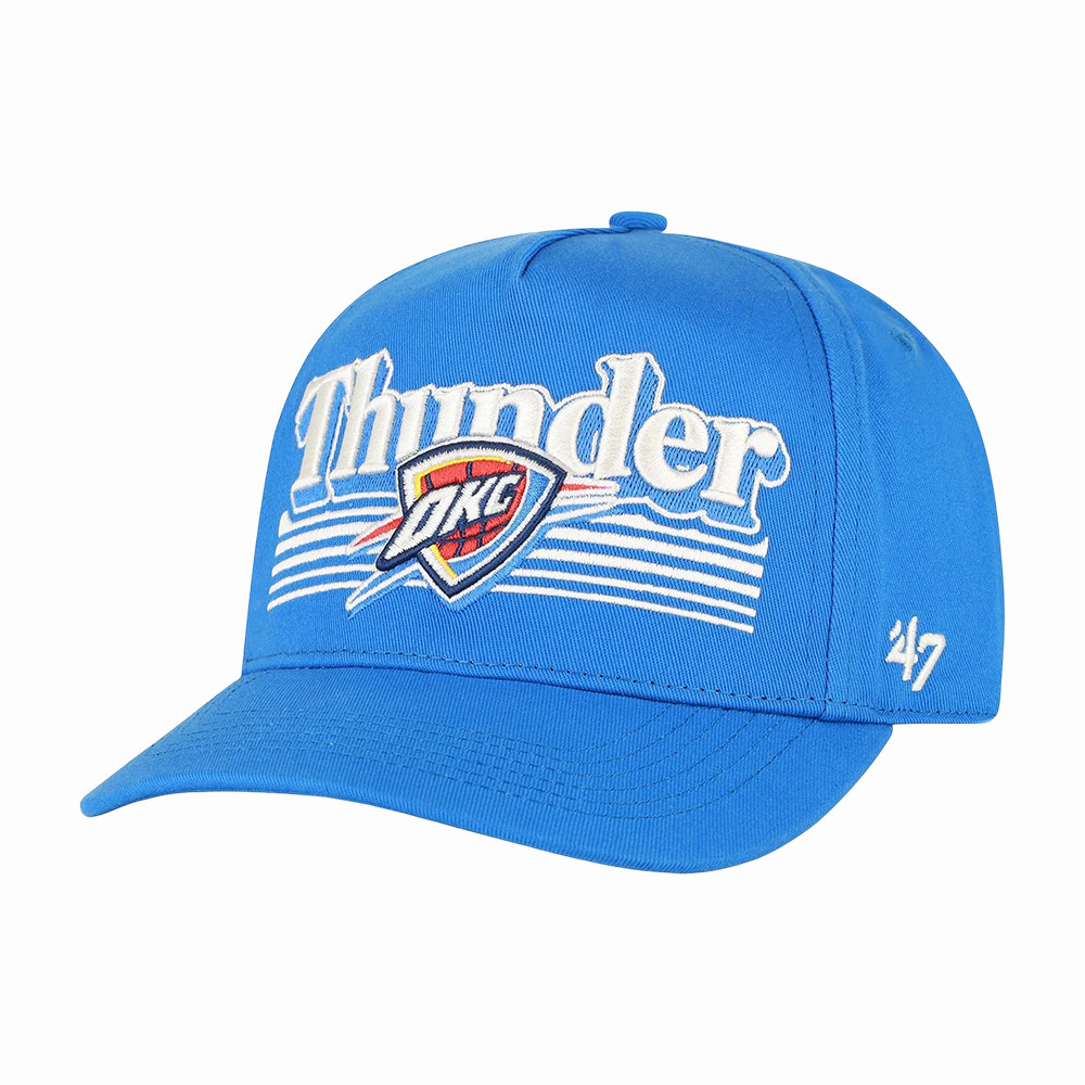 OKC Thunder Brand Script Fade Hat 2026 NBA Playoffs Baseball Cap Unique Gift For Husband