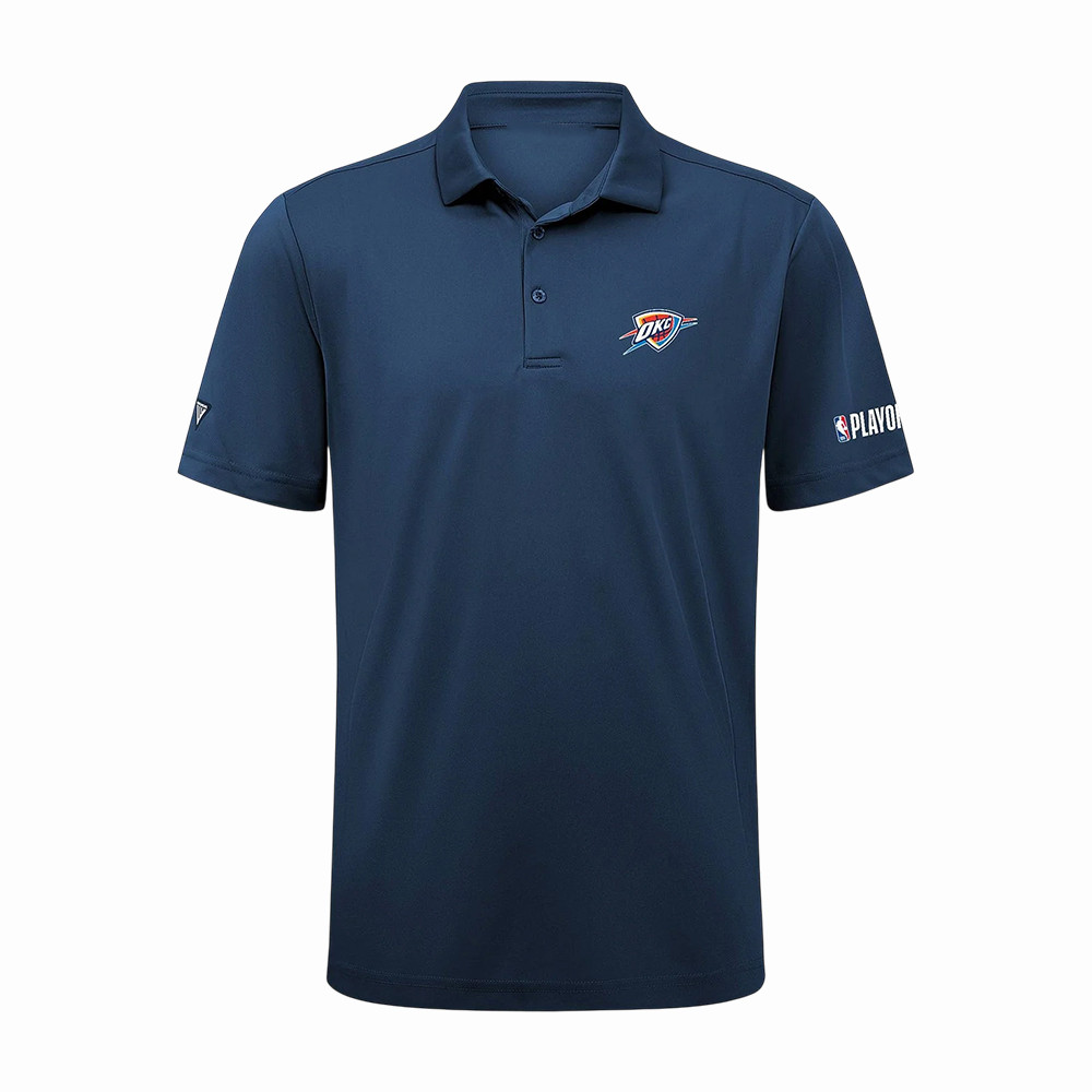 OKC Thunder Levelwear Playoffs Basketball Polo Shirt NBA Western Conference Playoffs 2026 Clothing Line