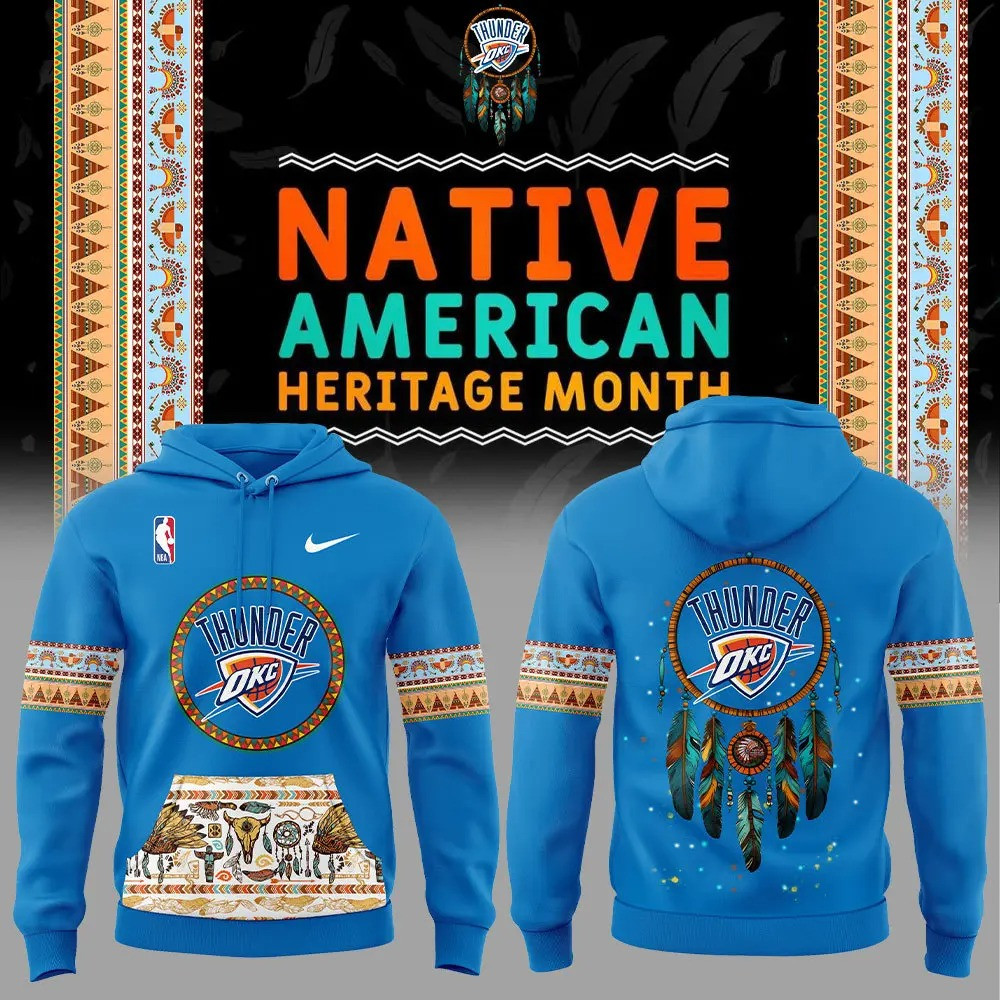 OKC Thunder Native American Heritage Month Hoodie Gifts For Husband