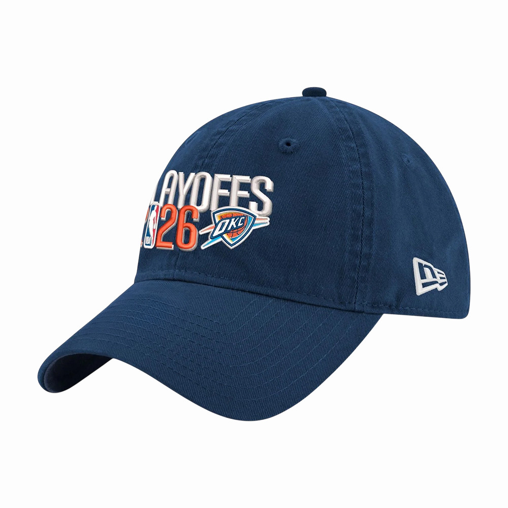 OKC Thunder New Era Playoffs Hat Oklahoma City Thunder Baseball Cap 2026 NBA Playoffs Gear