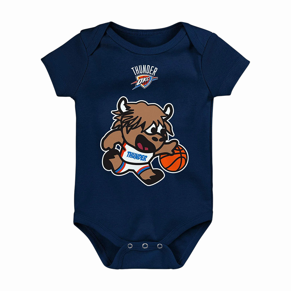 OKC Thunder Outerstuff Player Ready Mascot Onesie 2026 NBA Playoffs Clothes Gift For Basketball Fans