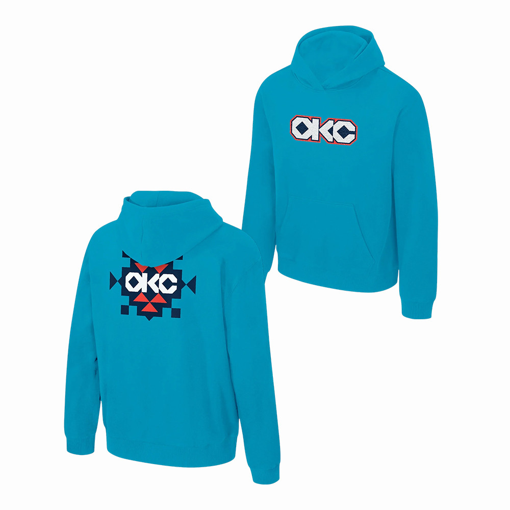 OKC Thunder Stadium Essentials City Edition Chenille Hoodie 2026 NBA Playoffs Apparel Great Gift For Fans