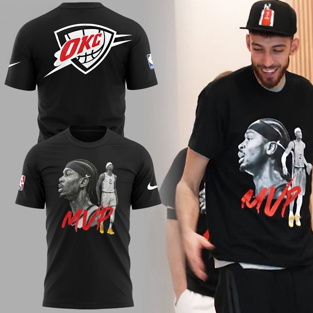 OKC x The MVP 2024 2025 T-Shirt Gifts For The Basketball Enthusiast