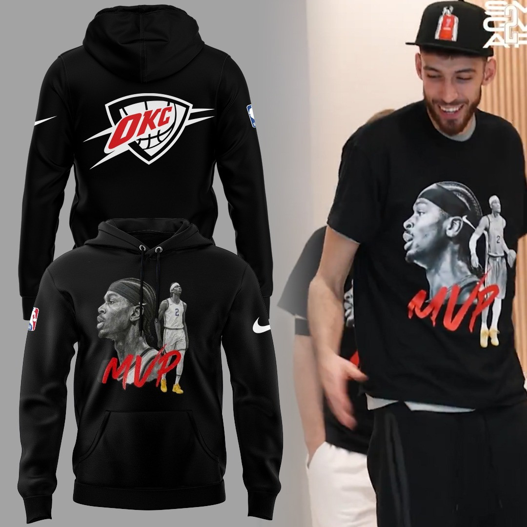 OKC x The Mvp NBA 2024-2025 Hoodie Gift Ideas For Basketball Lovers