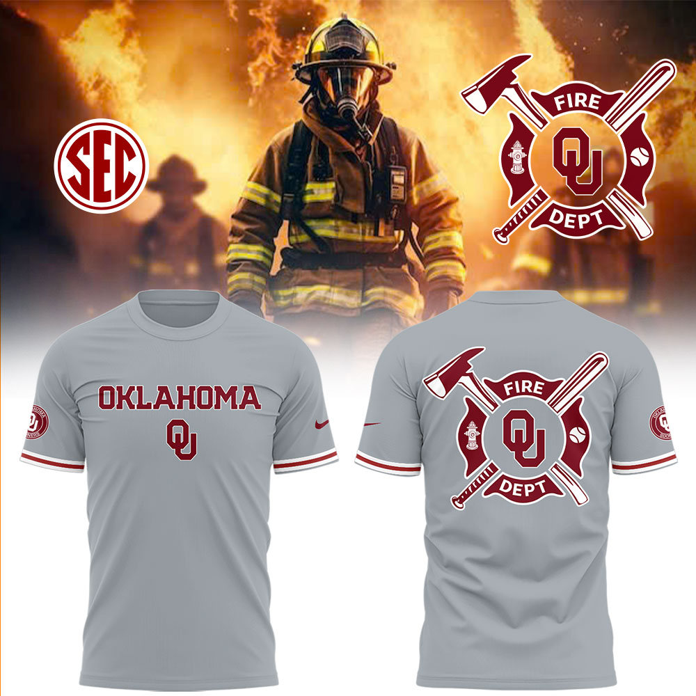 Oklahoma Baseball X Firefighter Appreciation Night T-Shirt Unique Baseball Gifts