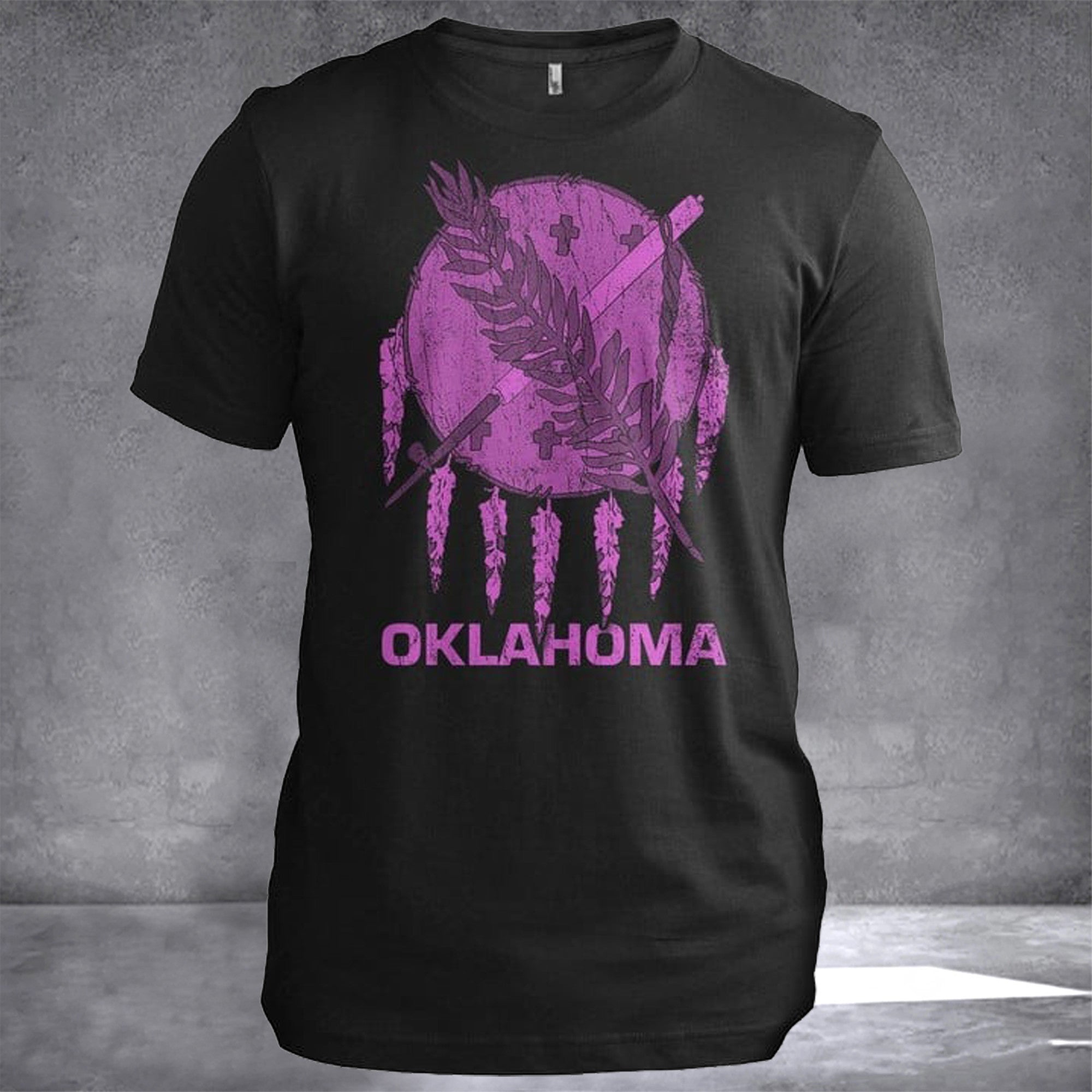 Oklahoma Breast Cancer Awareness Oklahoma T-Shirt Breast Cancer Survivor Gifts For Women's