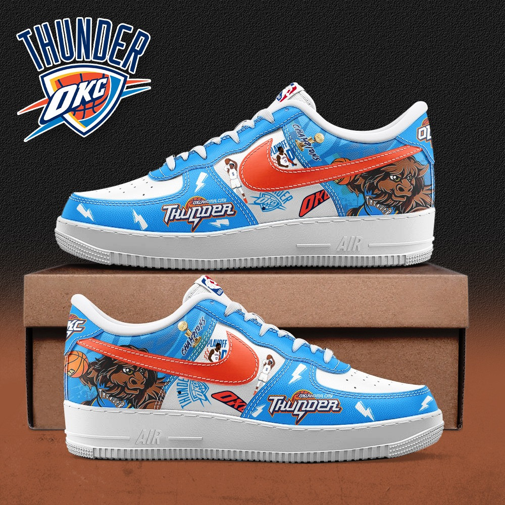 Oklahoma City Thunder 2025 NBA Champions Sport Shoes Gift Pick for Basketball Buyers