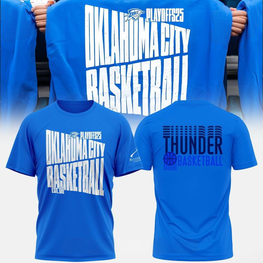 Oklahoma City Thunder 2025 Playoff Edition Shirt Unique Gifts For Football Fans
