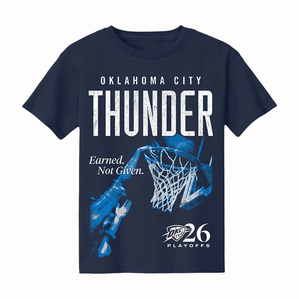 Oklahoma City Thunder Basketball Team T-Shirt NBA Western Conference Playoffs 2026 Clothes