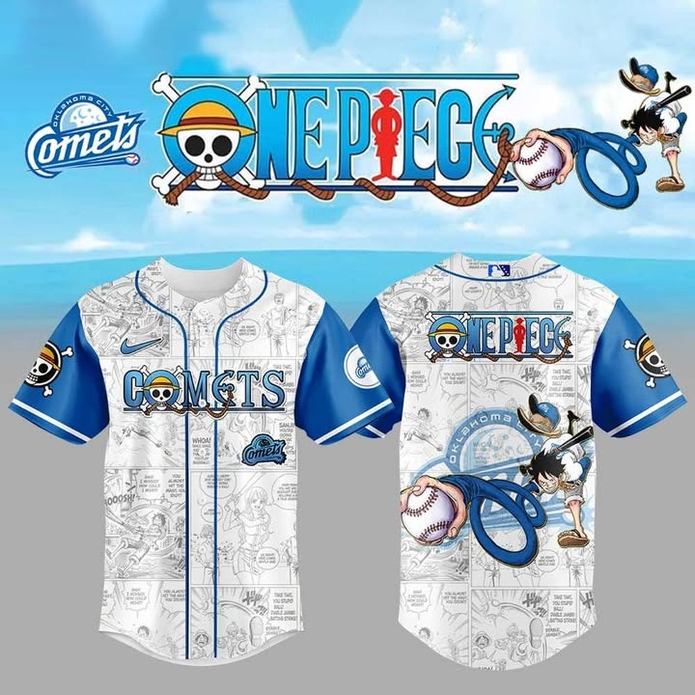 Oklahoma City Thunder Comets One Piece Night Game Baseball Jersey Thunder Merch Best Gift For Baseball Lover