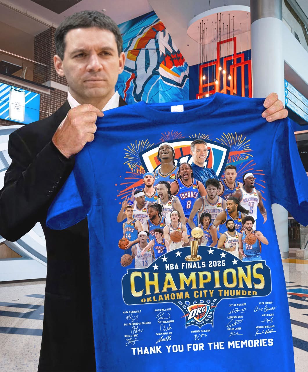 Oklahoma City Thunder NBA Finals 2025 Victory T-Shirt Thank You Best Gift For Fans