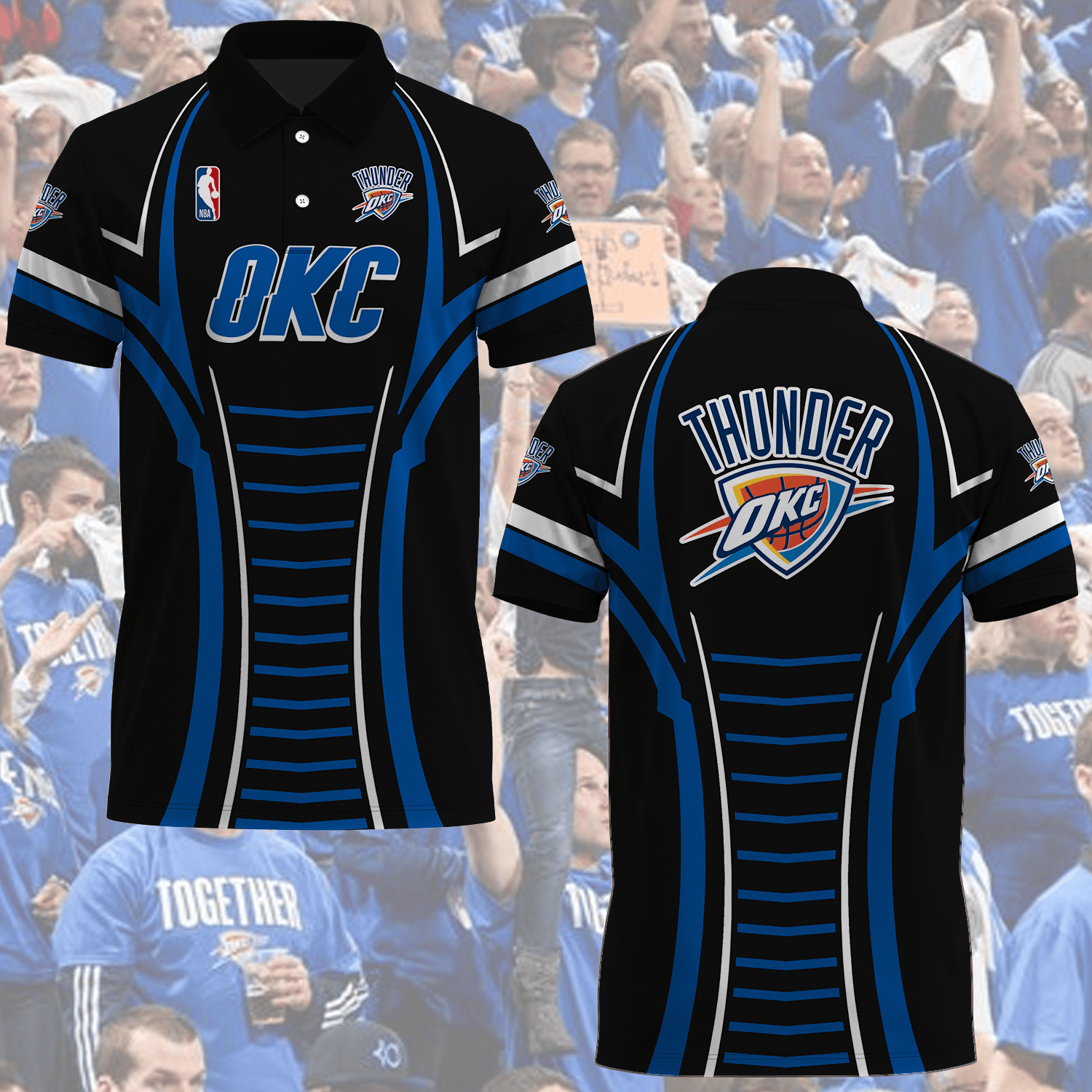 Oklahoma City Thunder Nba Newest Polo Shirt V1