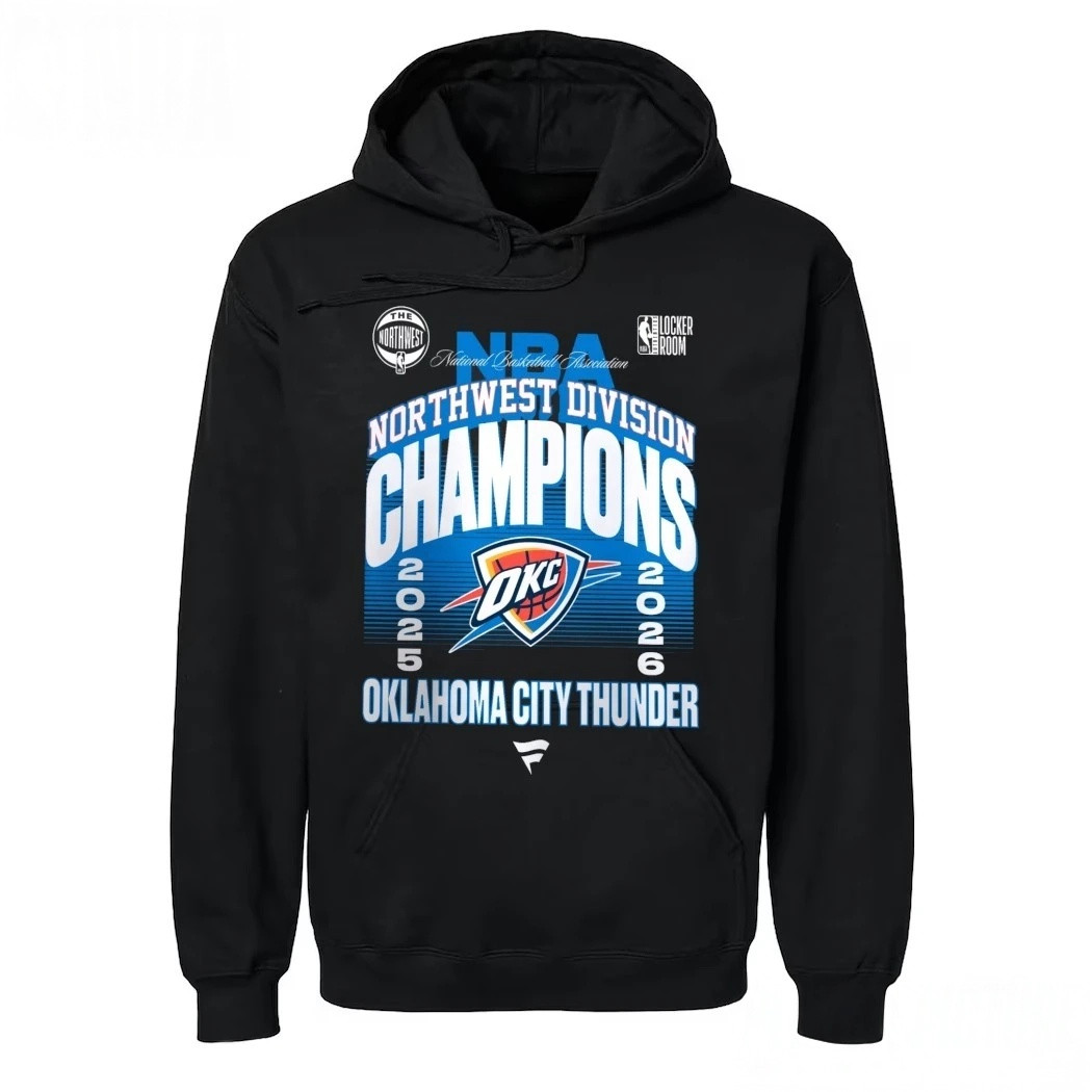 Oklahoma City Thunder Northwest Division Champions Hoodie Retro NBA Apparel Gifts For Friend