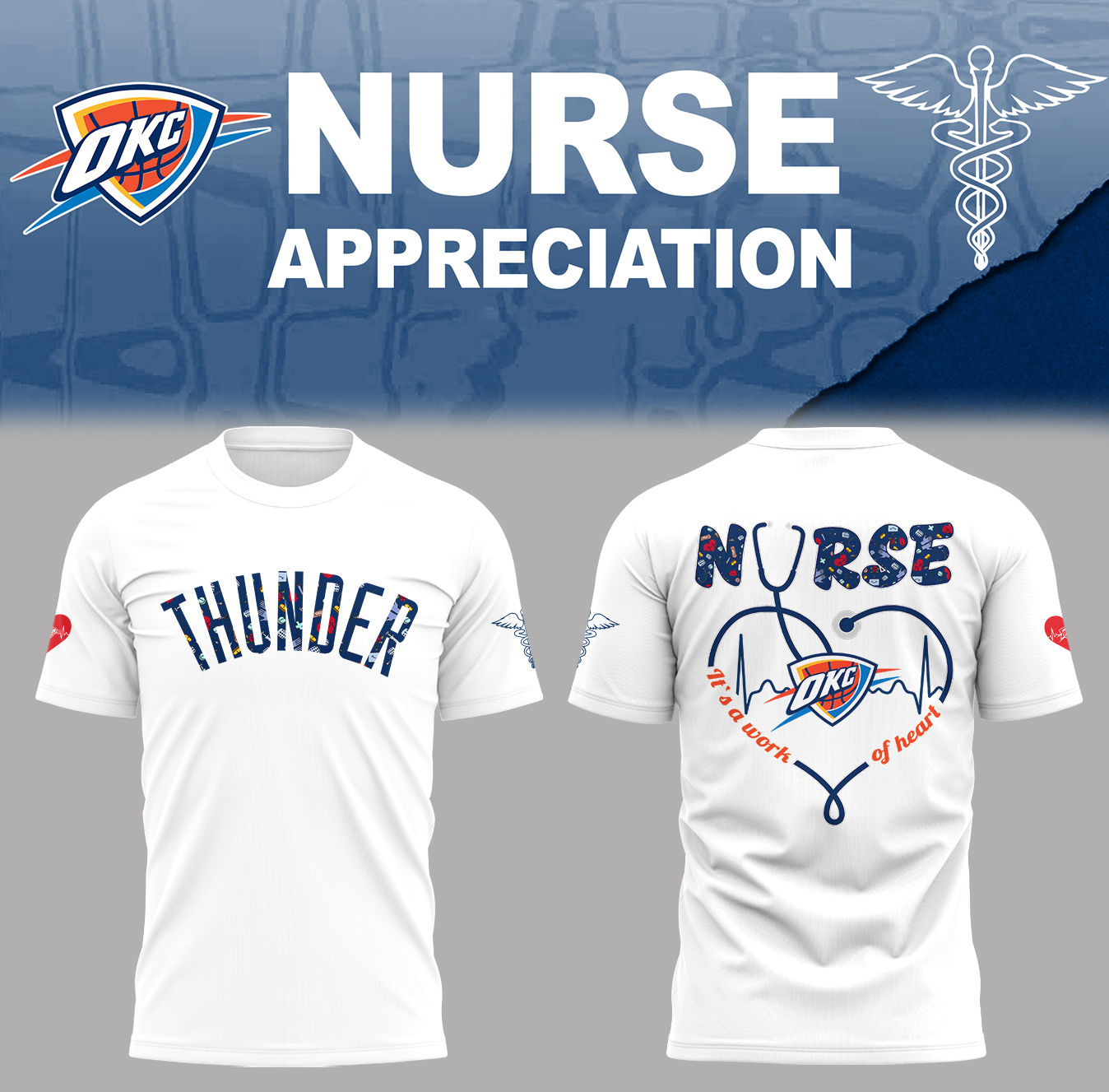 Oklahoma City Thunder Nurse Appreciation Shirt Gift Ideas For Basketball Players