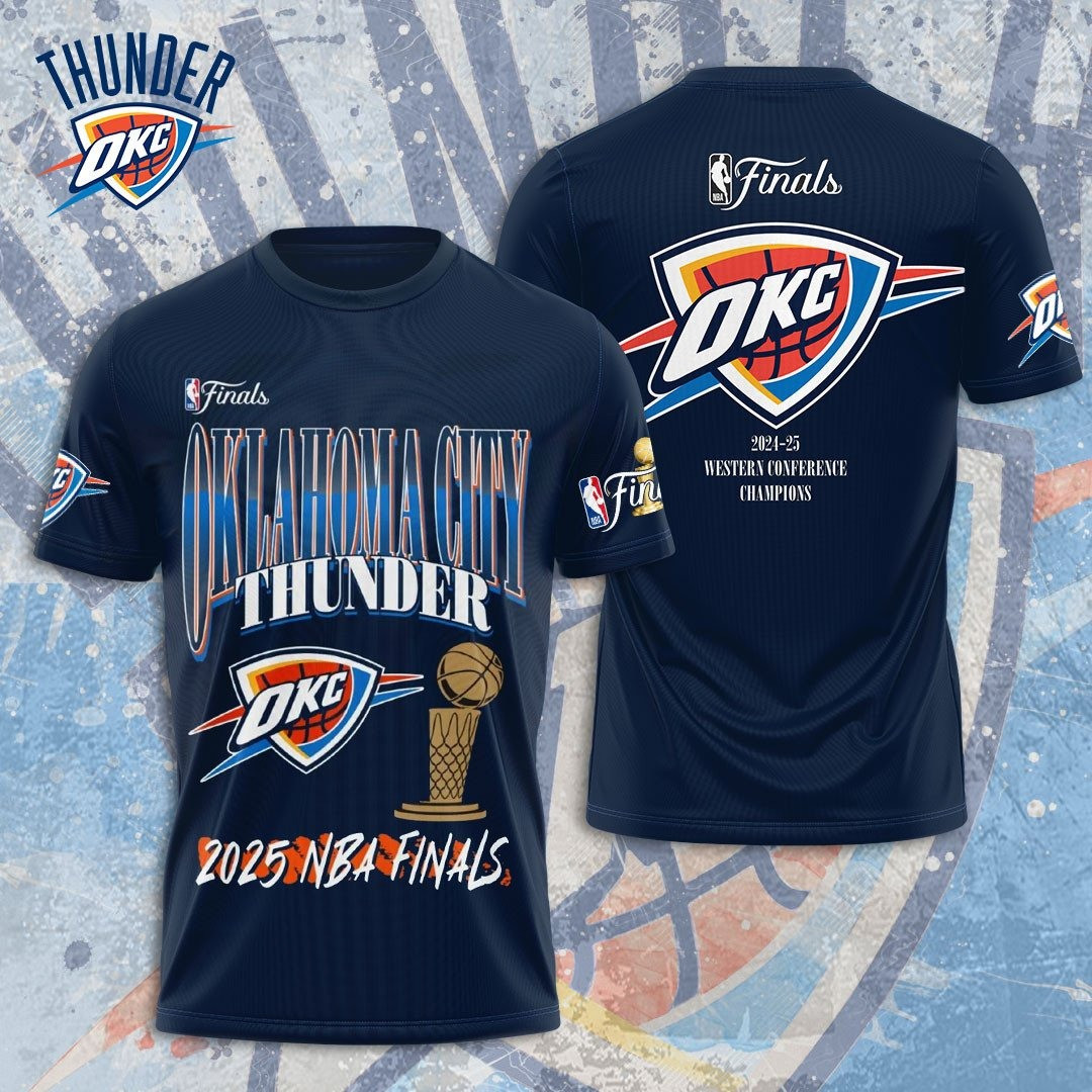 Oklahoma City Thunder OKC 2025 Final T-Shirt Gift Ideas For Basketball Lovers