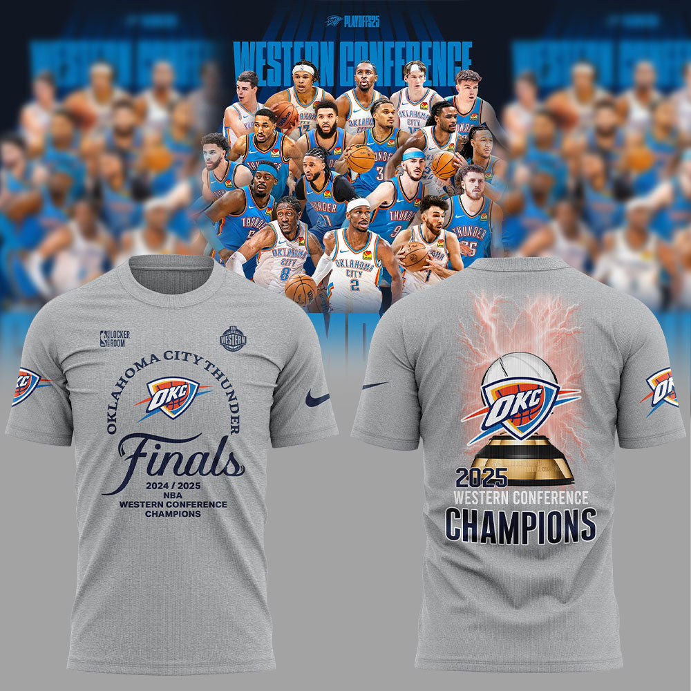 Oklahoma City Thunder Western Champions T-Shirt Best Gift For A Basketball Fan