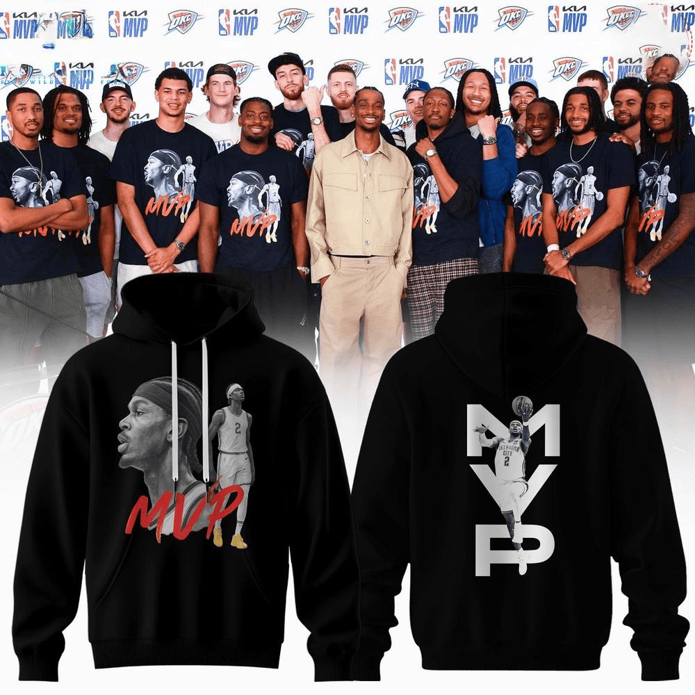 Oklahoma Shai Gilgeous-Alexander MVP 2025 Hoodie Good Gifts For Basketball Fans