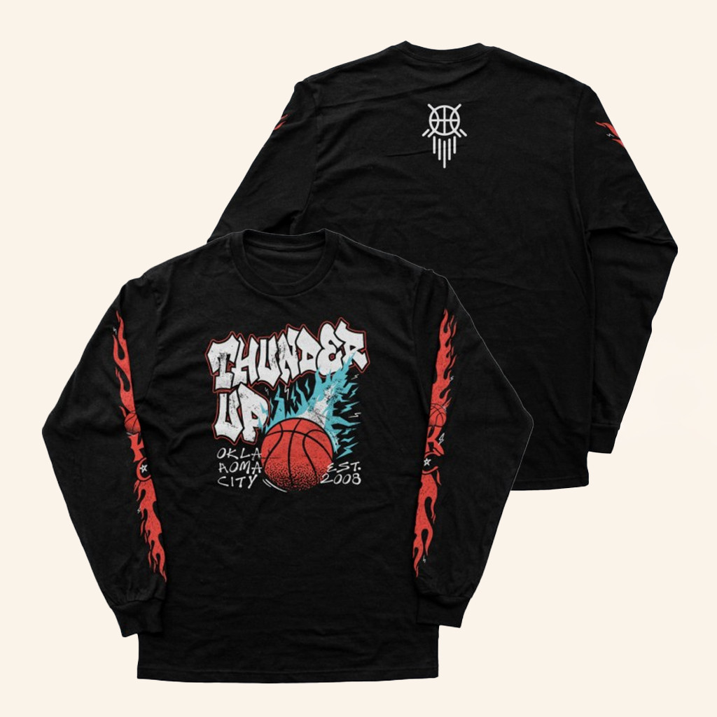 Oklahoma Shirt Company Merch Thunder Ball Z Black Long Sleeve T-Shirt Gifts For Brother