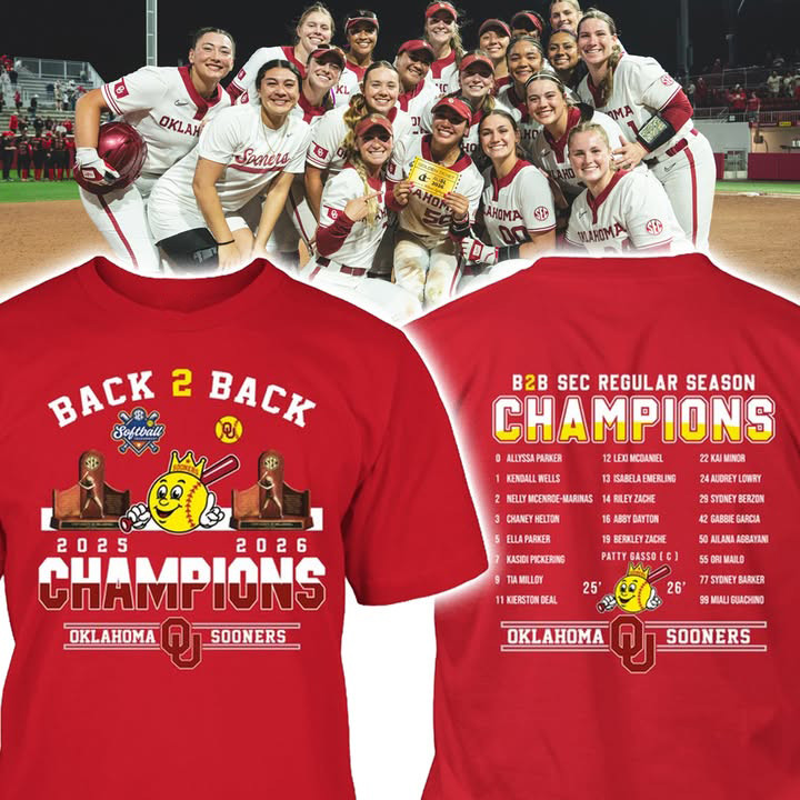 Oklahoma Sooners B2B SEC Regular Season Champions T-Shirt Oklahoma Sooners Merch