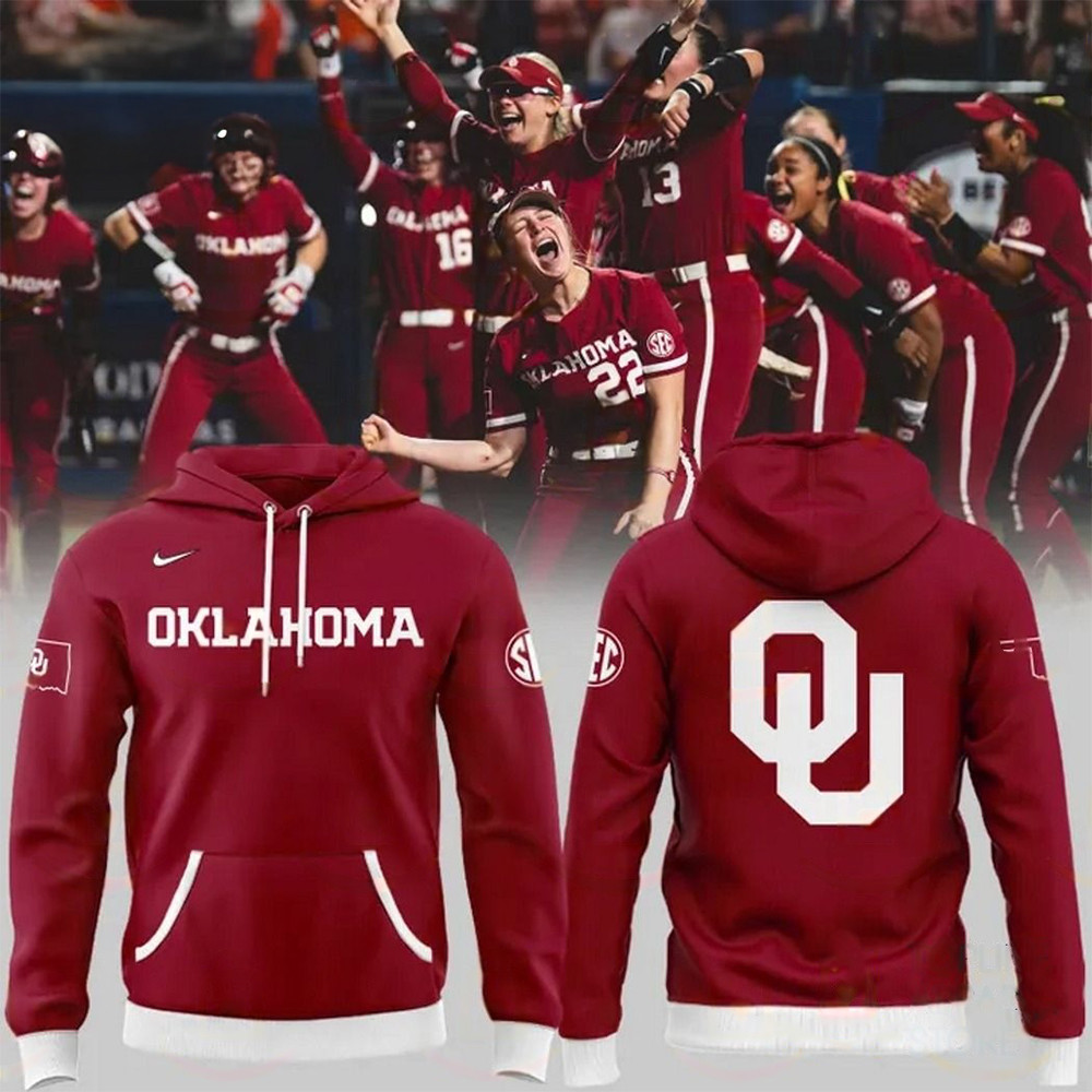 Oklahoma Sooners Softball 2025 Hoodie Gifts For Softball Fans