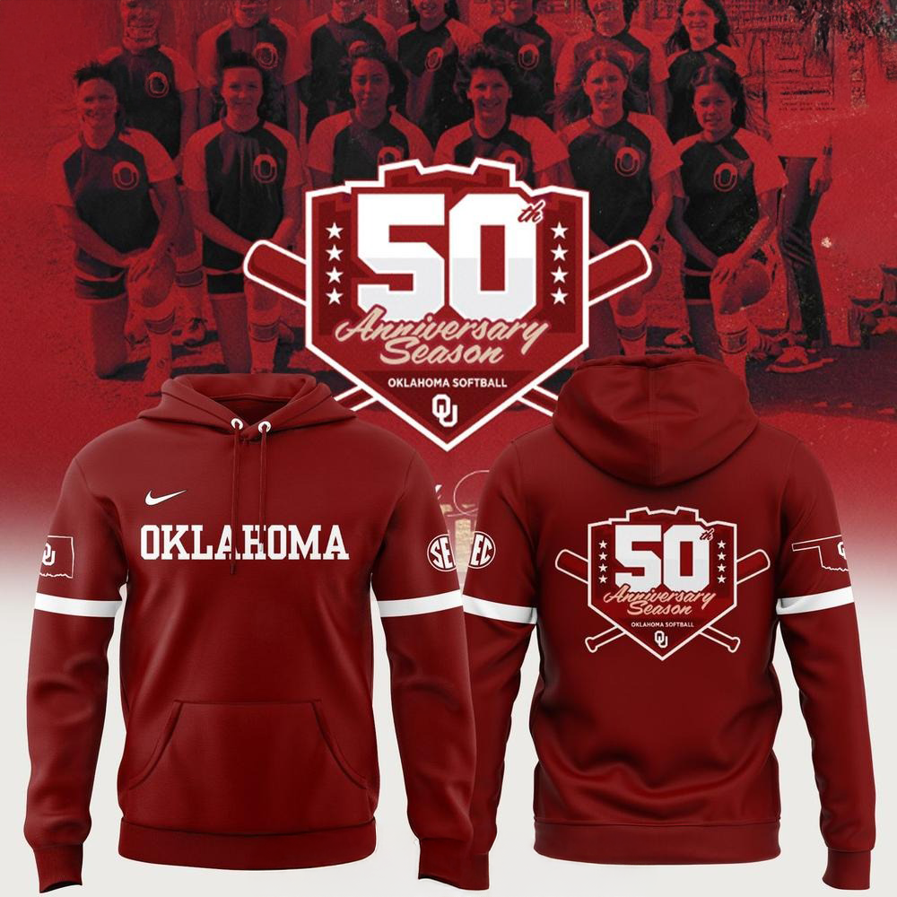 Oklahoma Sooners Softball 50Th Anniversary Limited Hoodie Best Gift For Softball Fans