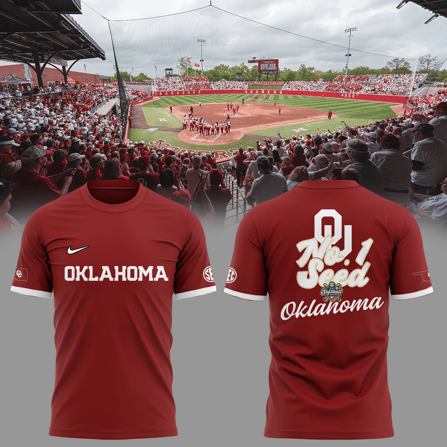 Oklahoma Sooners Softball T-Shirt Softball Lover Tee Oklahoma Sooners Gear For Fans