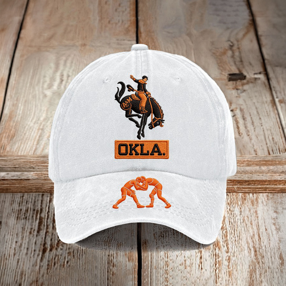 Oklahoma State Cowboys Merch Okla Hat Oklahoma State Cowboys Baseball Cap Gift For Him