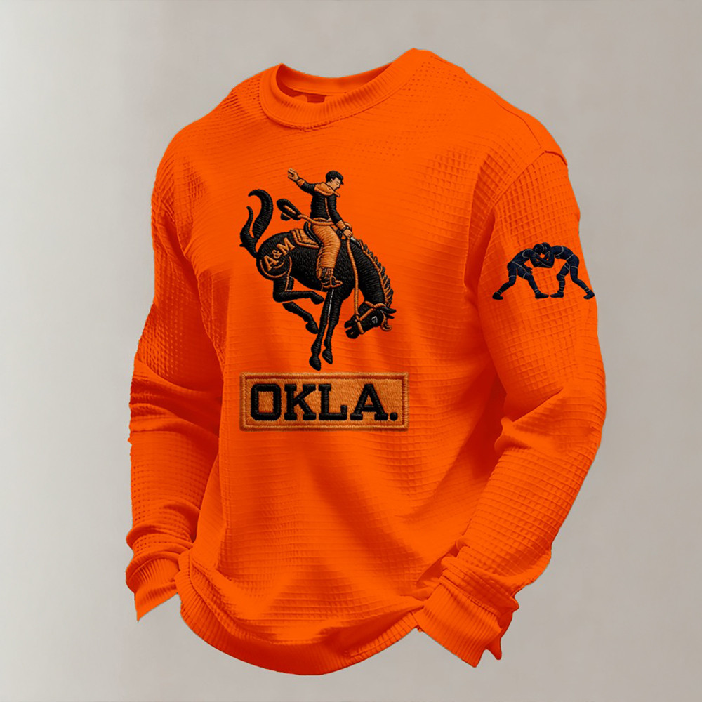 Oklahoma State Cowboys Merch Okla Long Sleeve Shirt Best Gifts For Sport Lover