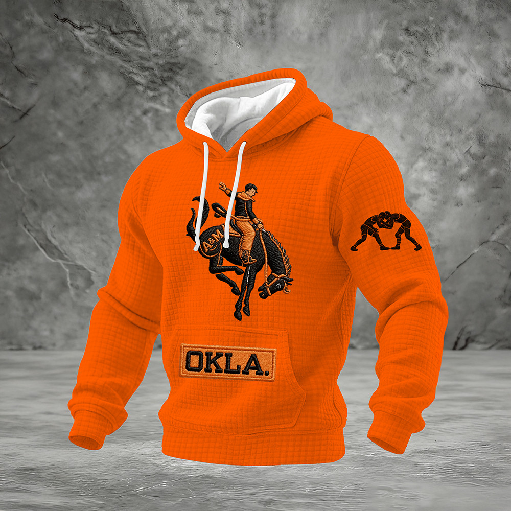 Oklahoma State Cowboys Merch Okla Wrestling Team Hoodie Good Gifts For Him