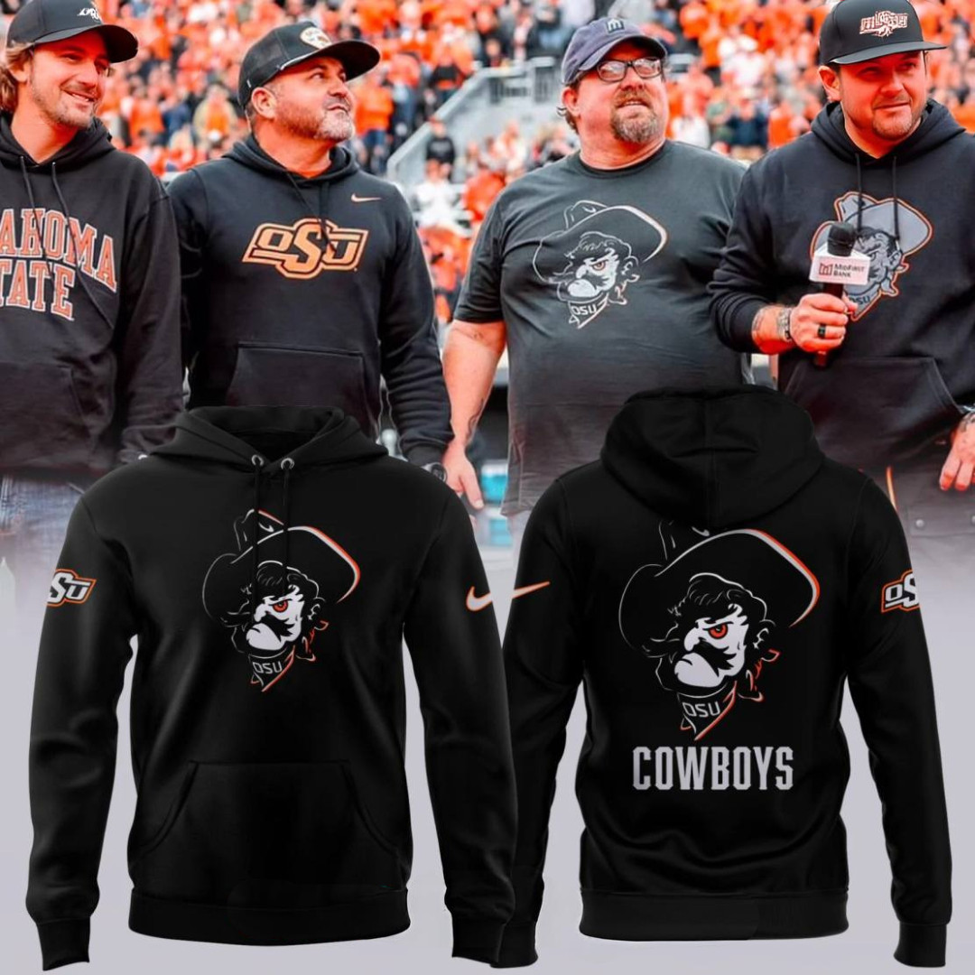 Oklahoma State Cowboys The Boys From Oklahoma Black Hoodie Football Fan Gift Ideas