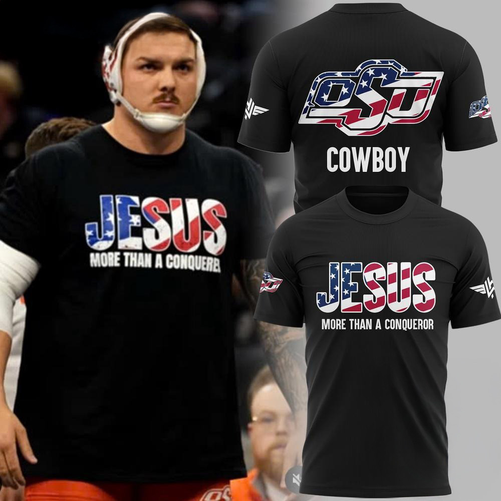 Oklahoma State Cowboys Wyatt Hendrickson JESUS Shirt Gift Ideas For Football Lovers