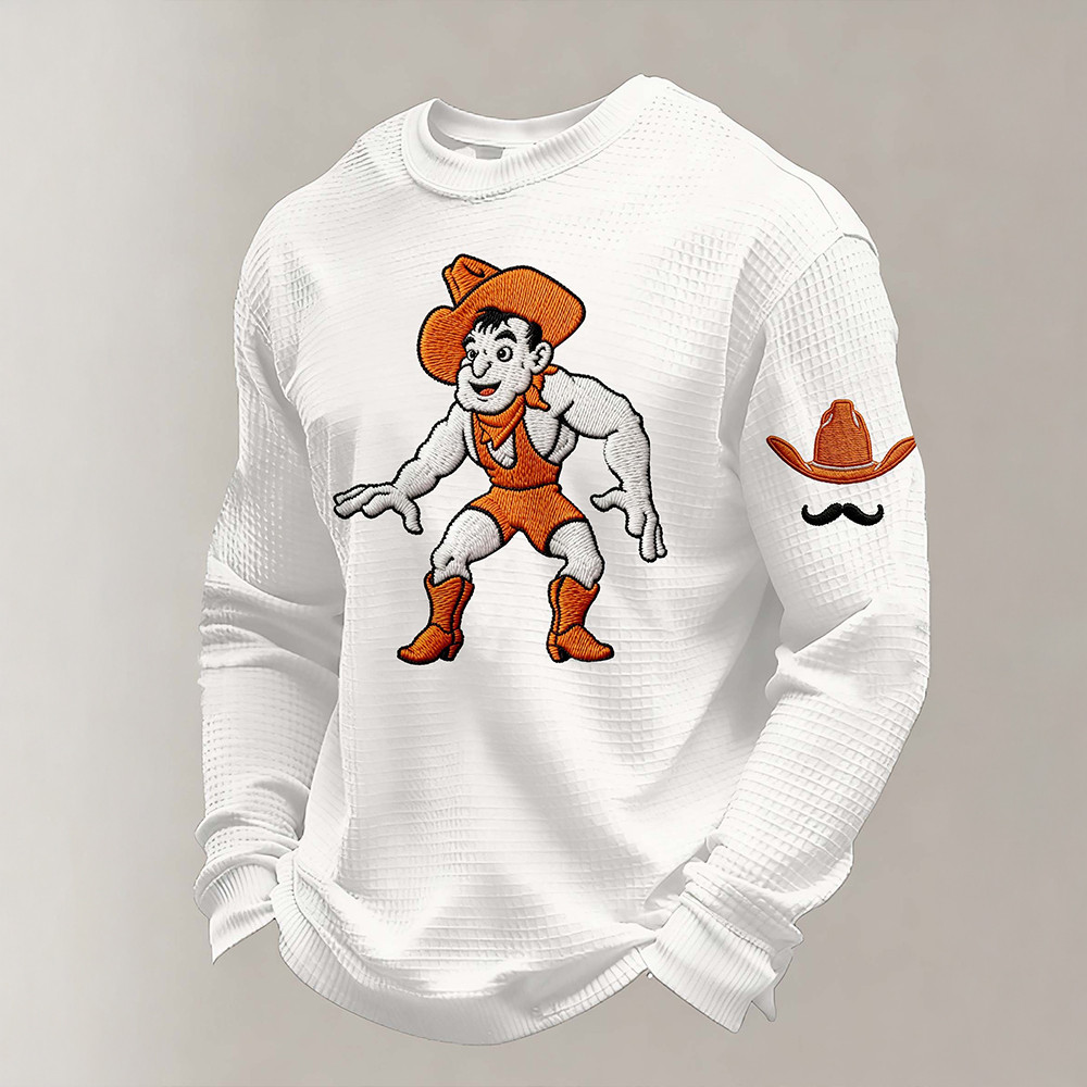 Oklahoma State University Merch Cowboy Graphic Long Sleeve Shirt Gift Ideas For Boyfriend