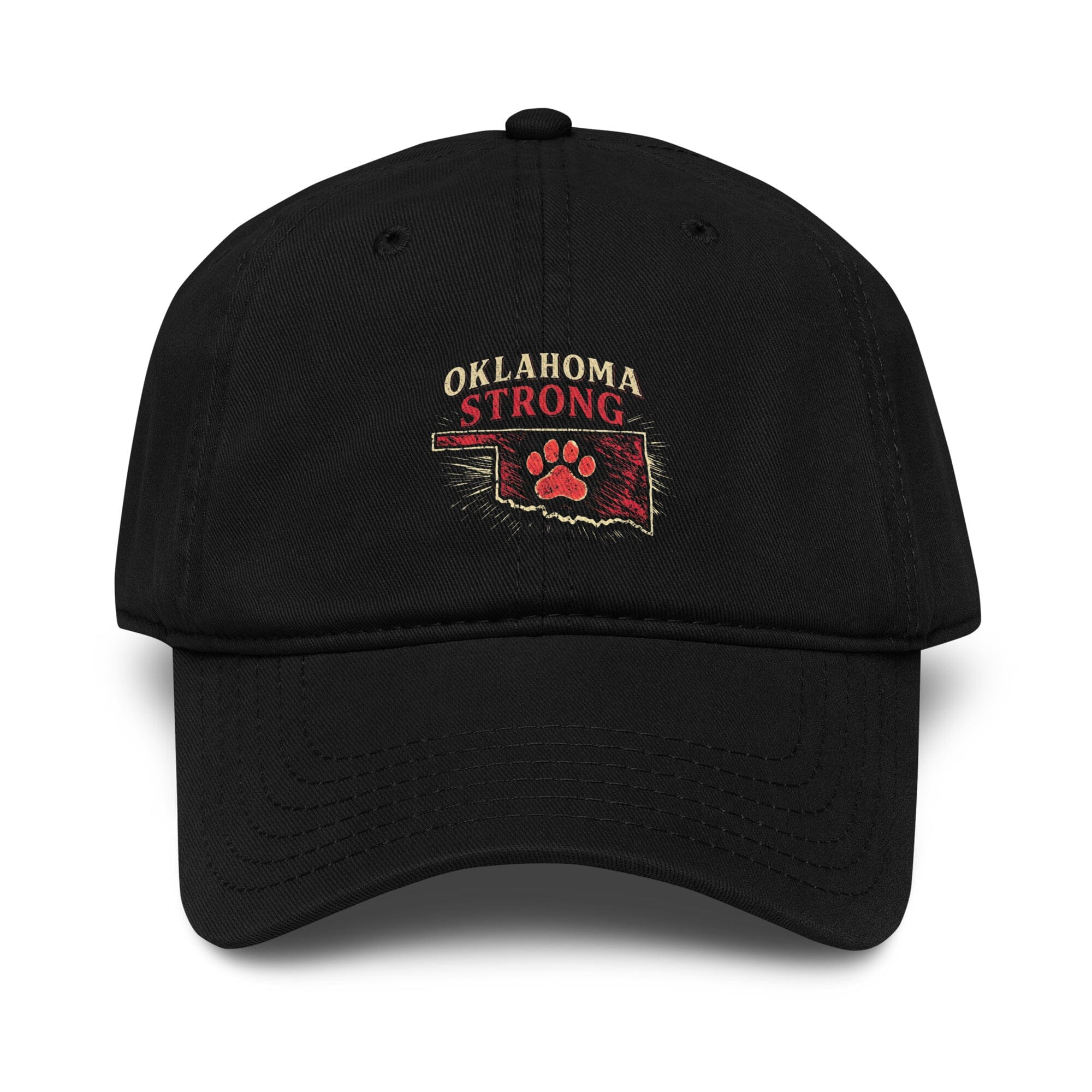 Oklahoma Strong Paw Hat Save The Animals Baseball Cap Dog Lovers Gifts For Oklahoman
