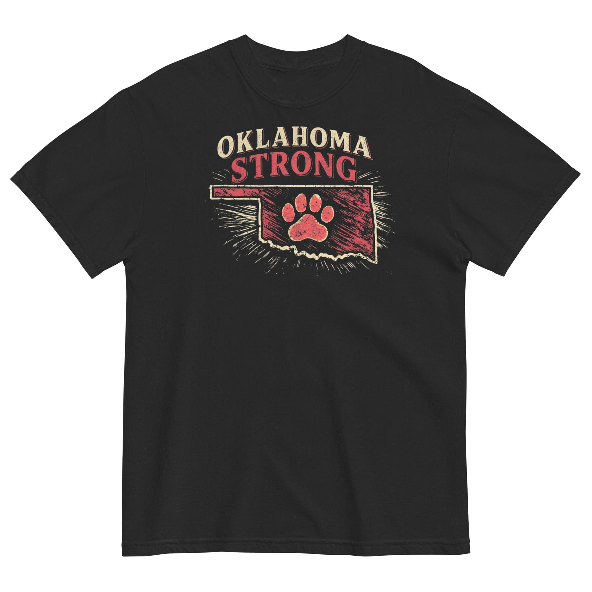 Oklahoma Strong Paw Shirt Animal Rescue Apparel Unique Gifts Idea For Oklahoman