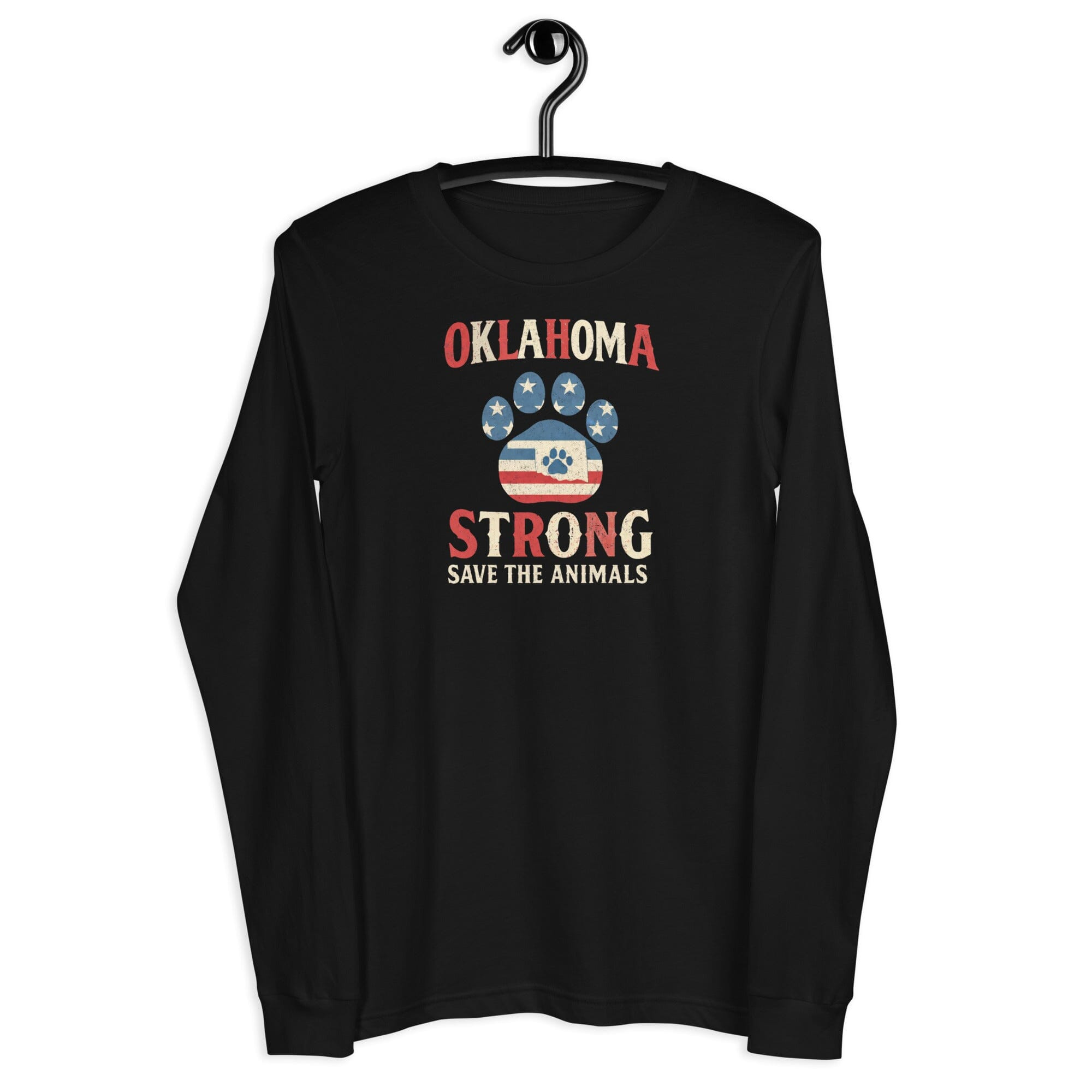 Oklahoma Strong Save The Animals Long Sleeve Shirt Animal Rescue Apparel Gifts For Her