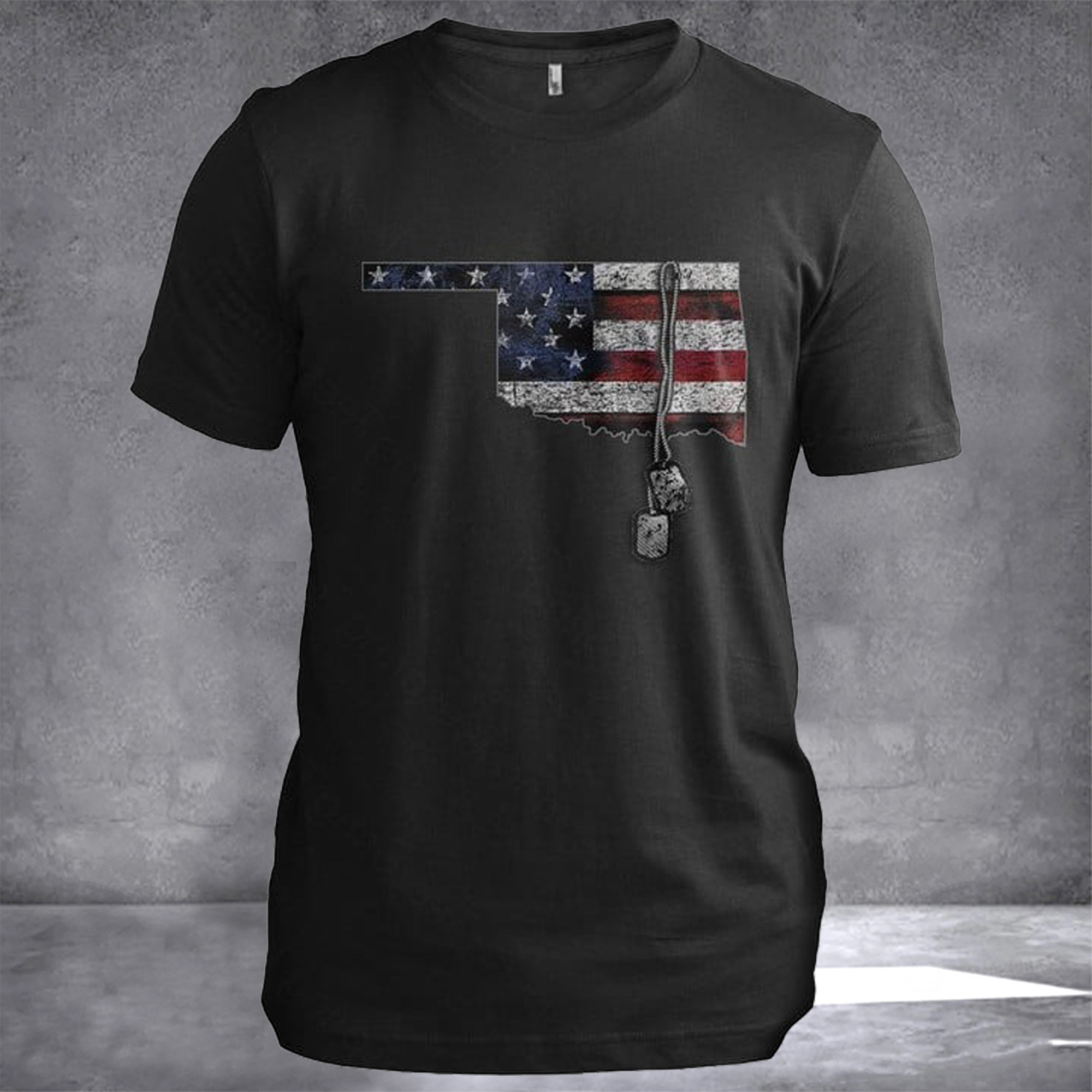 Oklahoma Veteran Dog Tags Oklahoma T-Shirt Proud Veteran Shirt Gifts For Daddy